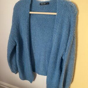 Nast Gal Cardigan Sweater Baby Blue Size Small